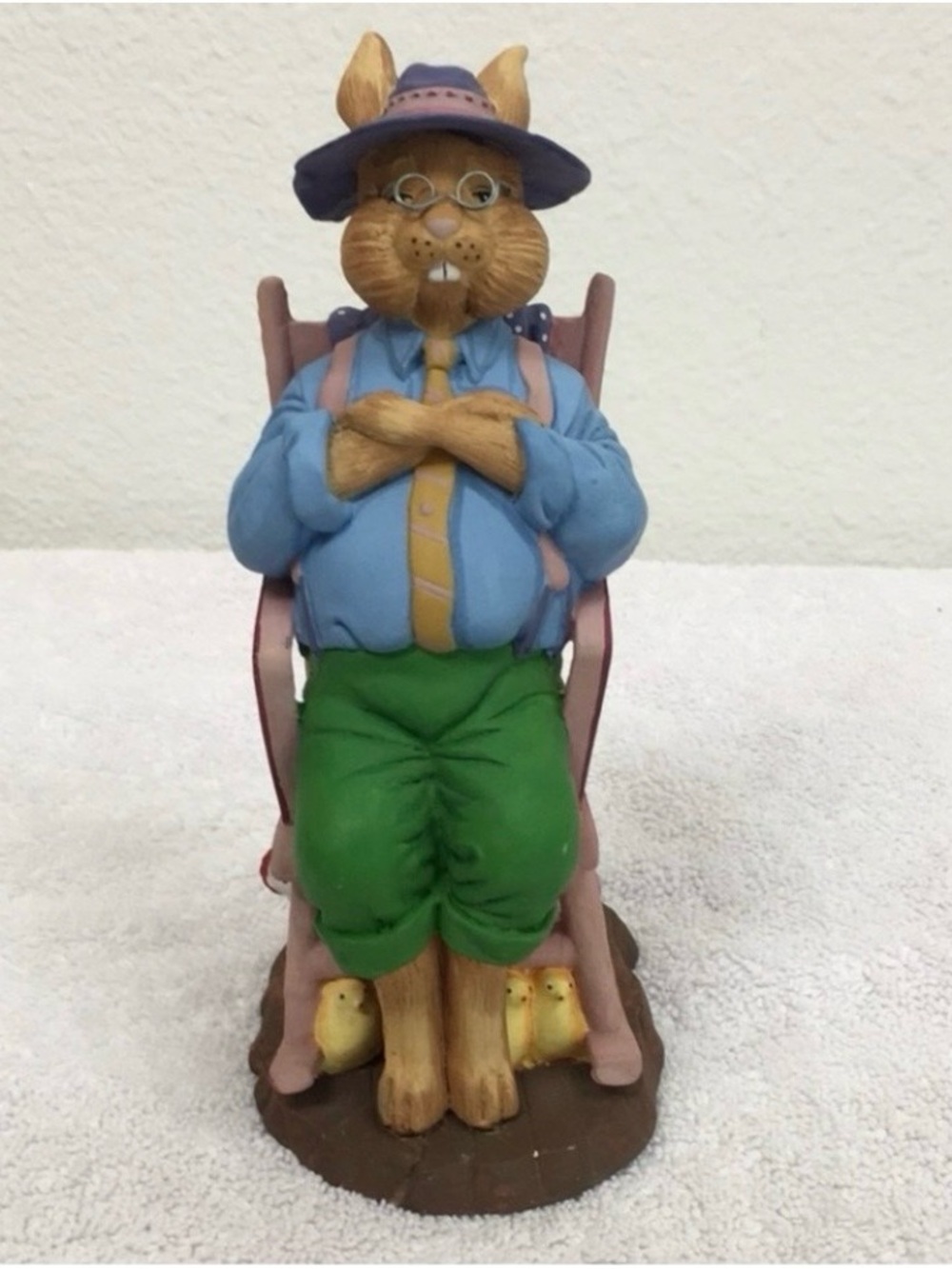Department 56 Father Bunny Easter Resin Figure Hand Painted Farmhouse Easter
